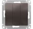 Механизм выключателя Systeme Electric ( Schneider Electric) 3-кл. ATLAS DESIGN сх.1+1+1 10АХ мокко ATN000631 1240363 10 шт 13606489702073 1