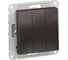 Механизм выключателя Systeme Electric ( Schneider Electric) 3-кл. ATLAS DESIGN сх.1+1+1 10АХ мокко ATN000631 1240363 10 шт 13606489702073 2