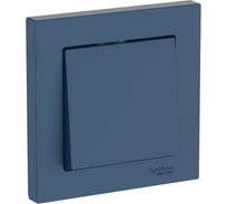 1-клавишный выключатель Systeme Electric ATLASDESIGN сх.1, 10АХ, в сборе, быстрозажим. клем., АКВАМАРИН ATN001112S 5 шт 4690201022480
