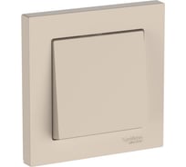 1-клавишный выключатель Systeme Electric ATLASDESIGN сх.1, 10АХ, в сборе, быстрозажим. клем., ПЕСОЧНЫЙ ATN001212S 5 шт 4690201022503