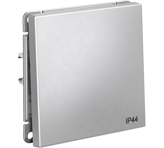 1-клавишный переключатель Systeme Electric ARTGALLERY IP44, 10АХ, механизм, быстрозажим. клем., АЛЮМИНИЙ GAL440361S 10 шт 4690201040323 1