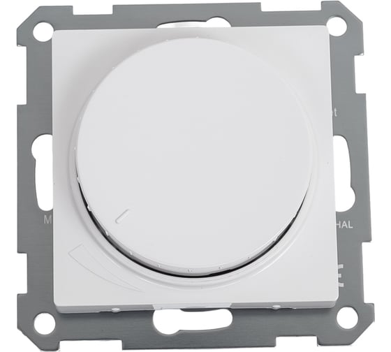 Светорегулятор Systeme Electric (Schneider Electric) ATLASDESIGN диммер поворотно-нажимной, LED, RC, 400Вт, механизм, белый ATN000123 8 шт 13606486274320 1