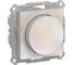 Светорегулятор Systeme Electric (Schneider Electric) AtlasDesign, поворотно-нажимной, LED, RC, 400 Вт, механизм, жемчуг, ATN000423, 8 шт, 13606486274351 1