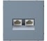 Розетка двойная компьютерная Systeme Electric ARTGALLERY RJ45+RJ45, кат. 5е, механизм, ГРИФЕЛЬ GAL000785 5 шт 4690201045021 2