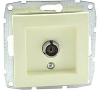 Механизм проходной TV розетки MONO ELECTRIC L/D, с экраном, кремовая 500-001705-137
