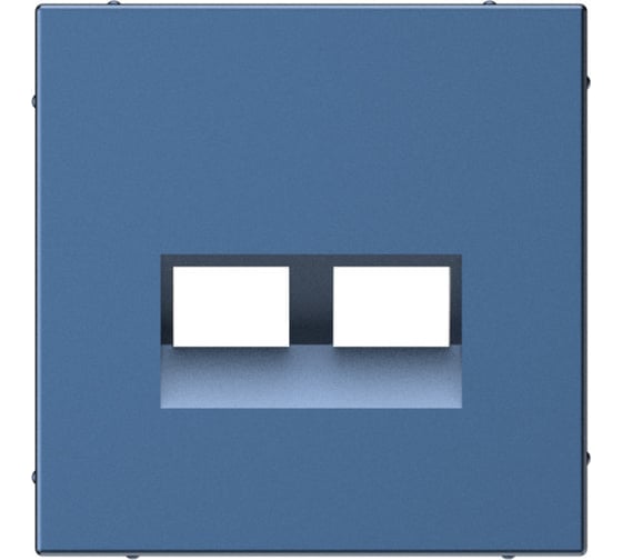Двойная накладка Systeme Electric ARTGALLERY для информационных функций типа Keystone, АКВАМАРИН GAL001190 5 шт 4690201045328 1