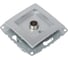 Механизм проходной TV розетки MONO ELECTRIC L/D, с экраном, серебро 500-002105-137 2