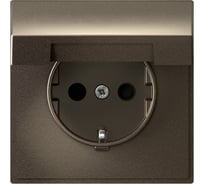 Розетка Systeme Electric ArtGallery с заземлением, со шторкой, с крышкой, 16А, IP20, механизм, быстрозажимные клеммы, МОККО GAL000646S 10 шт 4690201038764
