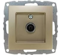 Механизм проходной TV розетки MONO ELECTRIC L/D, с экраном, титан 500-002205-137