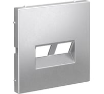 Двойная накладка Systeme Electric ARTGALLERY для информационных функций типа Keystone, АЛЮМИНИЙ GAL000390 5 шт 4690201045182