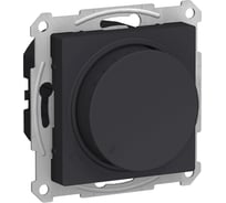Светорегулятор Systeme Electric (Schneider Electric) Atlasdesign диммер поворотно-нажимной, led, rc, 400вт, механизм, карбон ATN001023 8 шт 13606486274412