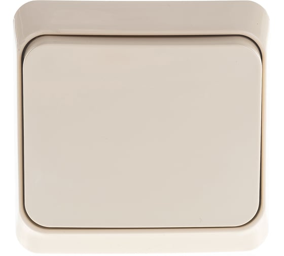 Выключатель 1-клавишный Systeme Electric (Schneider Electric) ОП Этюд 10А IP20 крем. BA10-001K 25 шт 4607098941220 1