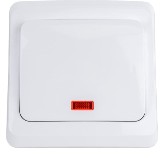 Выключатель 1-клавишный Systeme Electric (Schneider Electric) СП Этюд 10А IP20 с индик. бел. BC10-005B 20 шт 4607098940124 1