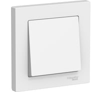 Выключатель 1-клавишный Systeme Electric (Schneider Electric) ATLAS DESIGN сх.1 10АХ в сборе бел. ATN000112 15 шт 13606489583030