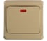 Выключатель 1-клавишный Systeme Electric (Schneider Electric) СП Этюд 10А с инд. крем. SchE BC10-005K 20 шт 4607098940889 1