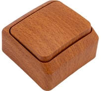 Выключатель 1-клавишный Systeme Electric (Schneider Electric) ОП Этюд Дача 10А бук SchE BA10-001T 25 шт 4690201009139