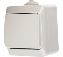 Выключатель 1-клавишный Systeme Electric (Schneider Electric) ОП Этюд 10А IP44 бел. BA10-041B 14 шт 4607098942425