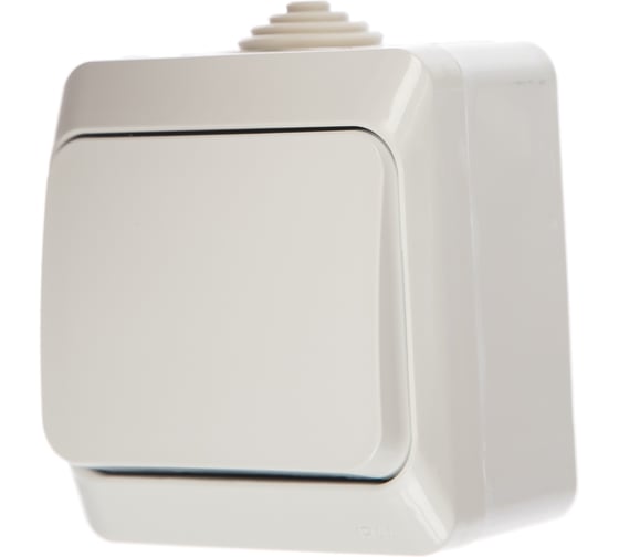 Выключатель 1-клавишный Systeme Electric (Schneider Electric) ОП Этюд 10А IP44 бел. BA10-041B 14 шт 4607098942425 1