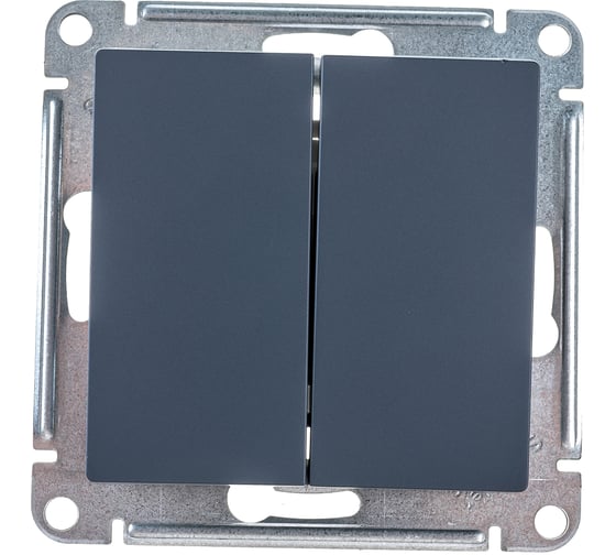 2-клавишный выключатель Systeme Electric (Schneider Electric) ATLASDESIGN сх.5, 10АХ, грифель ATN000751 10 шт 13606489702486 1