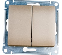 2-клавишный выключатель Systeme Electric (Schneider Electric) GLOSSA сх.5, 10АХ, титан GSL000451 20 шт 13606480658812