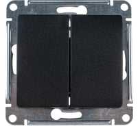 2-клавишный выключатель Systeme Electric (Schneider Electric) GLOSSA сх.5, 10АХ, антрацит GSL000751 20 шт 13606485436613