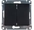 2-клавишный выключатель Systeme Electric (Schneider Electric) GLOSSA сх.5, 10АХ, антрацит GSL000751 20 шт 13606485436613 1