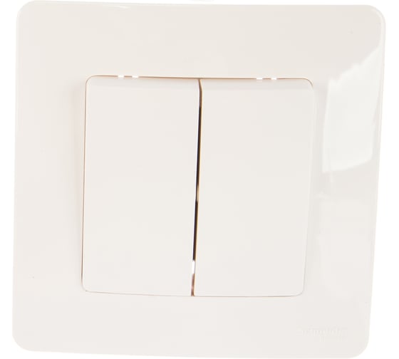 2-клавишный выключатель Systeme Electric (Schneider Electric) BLANCA с/у, 10А, 250B, молочный BLNVS010502 10 шт 13606481194791 1