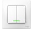 2-клавишный выключатель с подсветкой Systeme Electric (Schneider Electric) BLANCA с/у , 6А, 250В, белый BLNVS006511 10 шт 13606481194333 1