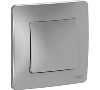 1-клавишный выключатель Systeme Electric (Schneider Electric) BLANCA с/у, cх.1, 10А, 250B, алюминий BLNVS010103 10 шт 13606481195026