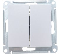 2-клавишный выключатель Systeme Electric (Schneider Electric) ATLASDESIGN сх.5, 10АХ, алюминий ATN000351 10 шт 13606489584044