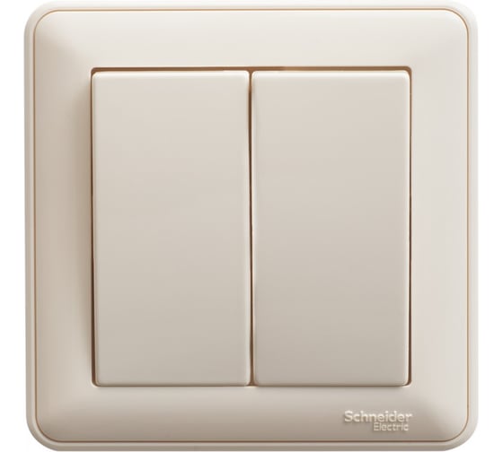 Выключатель 2-клавишный Systeme Electric (Schneider Electric) СП W59 10А IP20 10AX в сборе сл. кость VS510-252-28 10 шт 13606485438488 1