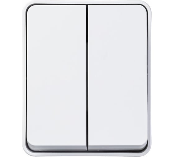 2-клавишный выключатель Systeme Electric (Schneider Electric) AtlasDesign PROFI IP54 о/у 2-клавишный выключатель 10 АХ, белый ATN540151 12 шт 13606481094718 1