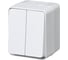 2-клавишный выключатель Systeme Electric (Schneider Electric) AtlasDesign PROFI IP54 о/у 2-клавишный выключатель 10 АХ, белый ATN540151 12 шт 13606481094718 2