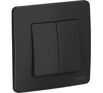 Выключатель 2-клавишный Systeme Electric (Schneider Electric) Blanca внутренний Антрацит, 10А, 250B SE BLNVS010506 10 шт 13606481195507