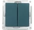 Выключатель 2-клавишный Systeme Electric (Schneider Electric) AtlasDesign Изумруд, сх.5, 10АХ, механизм SE ATN000851 5 шт 13606489702806 1