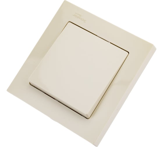 Выключатель 1-клавишный Systeme Electric (Schneider Electric) AtlasDesign Беж, сх.1, 10АХ, в сборе SE ATN000212 15 шт 13606489583467 1