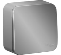 Выключатель 1-клавишный Systeme Electric (Schneider Electric) ОП Blanca 10А IP20 сх. 1 250В алюминий BLNVA101013 15 шт 13606481196795
