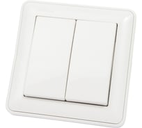 Выключатель 2-клавишный Systeme Electric (Schneider Electric) СП W59 10А IP20 10AX в сборе бел. VS510-252-18 10 шт 13606485438464