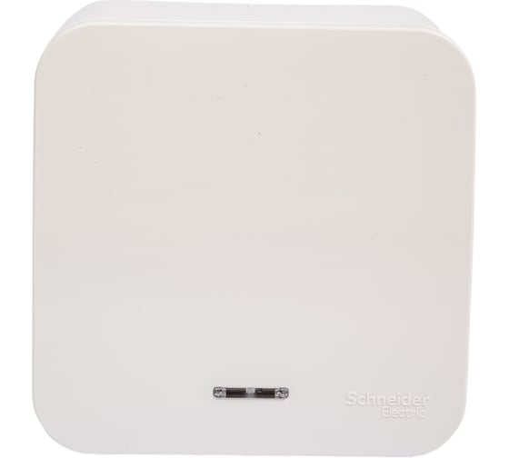 Выключатель 1-клавишный с подсветкой Systeme Electric (Schneider Electric) Blanca наружный, Бел, 10А, 250B SE BLNVA101111 15 шт 13606481195989 1