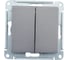 Выключатель 2-клавишный Systeme Electric (Schneider Electric) AtlasDesign Сталь, сх.5, 10АХ, механизм SE ATN000951 5 шт 13606489703124 3