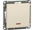 Выключатель 1-клавишный с подсветкой Systeme Electric (Schneider Electric) Wessen 59 Беж, 10АХ SE VS110-153-2-86 10 шт 13606485437818 1