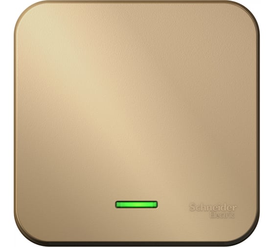 1-клавишный выключатель с подсветкой Systeme Electric (Schneider Electric) Blanca о/у, (cх.1), 10а, 250b, титан BLNVA101104 15 шт 13606481332544 1