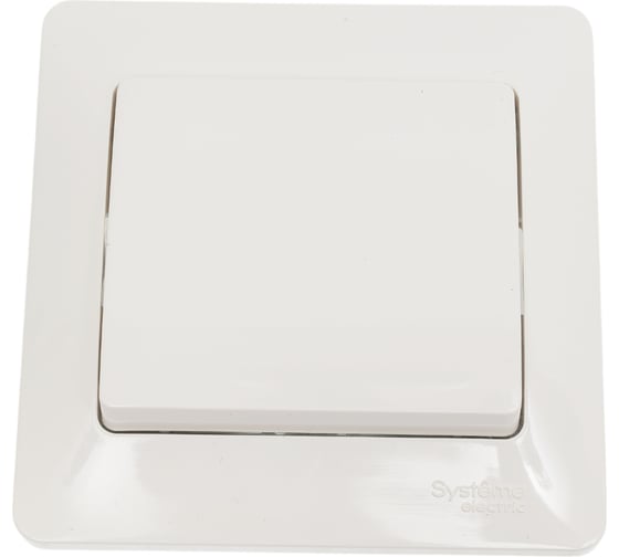 1-клавишный выключатель Systeme Electric (Schneider Electric) Glossa сх.1, 10ax, в сборе, молочный GSL000912 15 шт 13606480982030 1