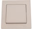 Выключатель 1-клавишный Systeme Electric Atlasdesign песочный, сх.1, 10ах, (в сборе с рамкой) ATN001212 5 шт 13606485819751 1