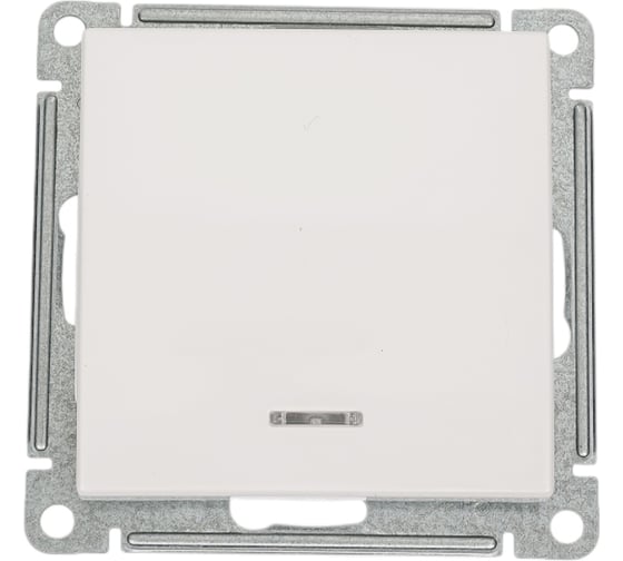 1-клавишный выключатель с подсветкой Systeme Electric (Schneider Electric) W59 10ах, механизм, белый VS110-153-1-86 10 шт 13606485437795 1
