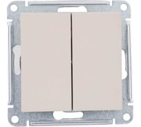 Выключатель 2-клавишный Systeme Electric Atlasdesign песочный, сх.1, 10ах ATN001251 5 шт 13606485819805