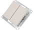 Выключатель 2-клавишный Systeme Electric Atlasdesign песочный, сх.1, 10ах ATN001251 5 шт 13606485819805 2