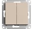 Выключатель 2-клавишный Systeme Electric Atlasdesign песочный, сх.1, 10ах ATN001251 5 шт 13606485819805 4