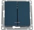 Выключатель 2-клавишный с подсветкой Systeme Electric (Schneider Electric) AtlasDesign Изумруд, сх.5а SE ATN000853 5 шт 13606489702820 2