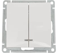 2-клавишный выключатель с подсветкой Systeme Electric (Schneider Electric) W59 10ах, механизм, белый VS510-251-1-86 10 шт 13606485438372